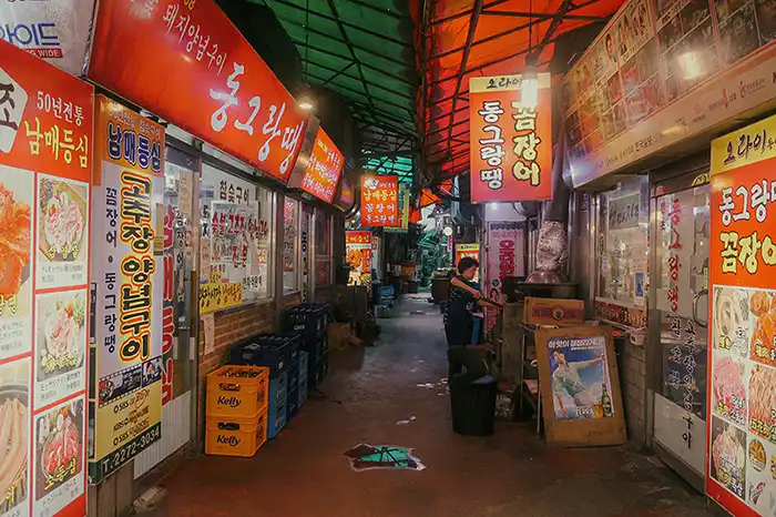 Seoul alleyway photograph